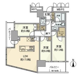 川崎ゲートタワーの物件間取画像